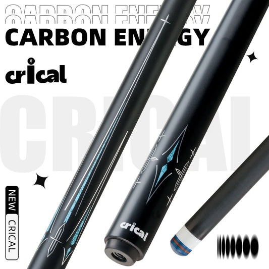 CRICAL Carbon Fiber Pool Cue Stick Billiard Cue Sticks Professional Low Deflection Pool Sticks With 12.5mm Tip and Radial Joint