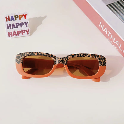 Children Cute Vintage Frosted Rectangle UV400 Sunglasses Outdoor Girls Boys Sweet Sunglasses Protection Classic Kids Sunglasses