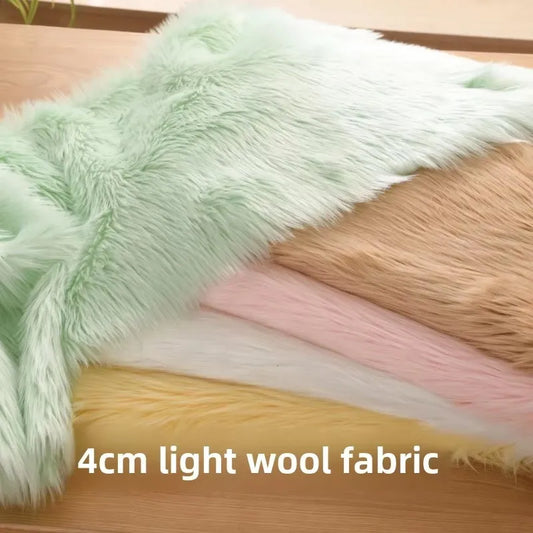 4cm Long Fur Plush Fabric Sewing Fur Clothes Upholstery Toys Coats Doll Soft  Faux Fur Designer Fabric Patchwork
