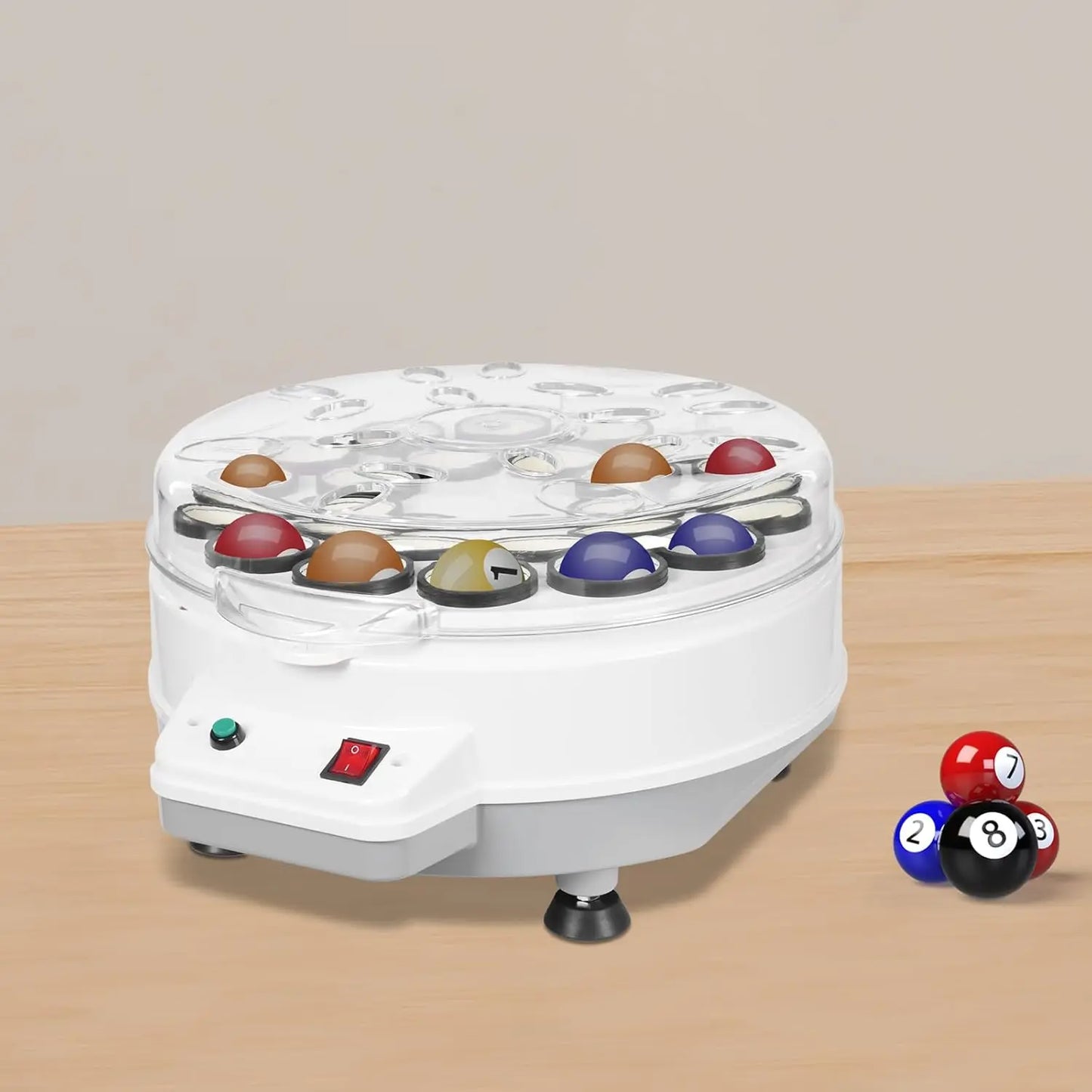 Ball Cleaning Machine, Electric Pool Ball Polishing Washing Machine, Automatic Pool Ball Cleaner for 22 Billiard and Snooker Bal