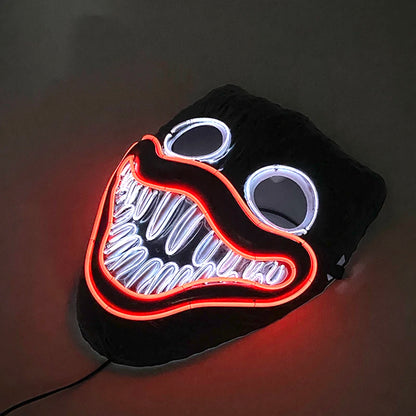 Hot Design Luminous Led Neon Cosplay  Movie Mask Glowing Masquerade Horror Halloween Carnival Party Decoration Props