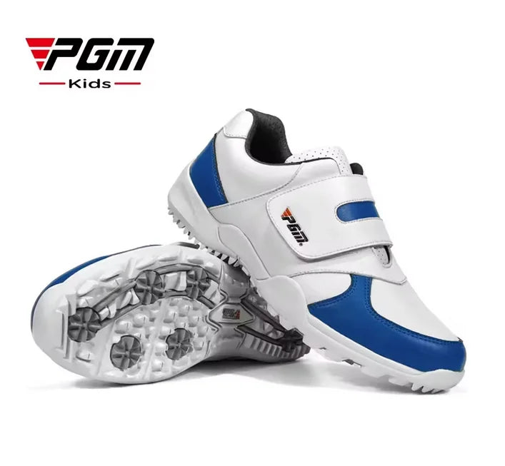 PGM Children Girls Boys Golf Shoes Anti-Skid Leather Outdoor Kids Sneakers Sports Shoes
