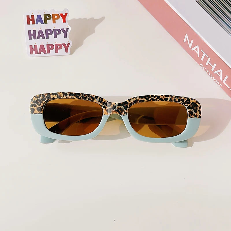 Children Cute Vintage Frosted Rectangle UV400 Sunglasses Outdoor Girls Boys Sweet Sunglasses Protection Classic Kids Sunglasses