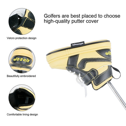 Portable Golf Club Head Cover Plush Lining Anti Scratch Durable Waterproof Golf Putter Headcover for Sport Golf Accessories