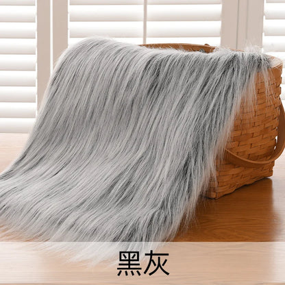 Dolls Long Plush Fabric Per Meter for Upholstery Coats Chair Cover Sewing Plain Fashion Fur Textile Needlework Thick Comfortable