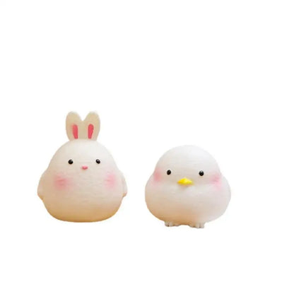 Soft Silicone LED Night Lights Christmas Gift USB Rechargeable Children Baby Kids Night Lamp Creative Cartoon Room Decor Light