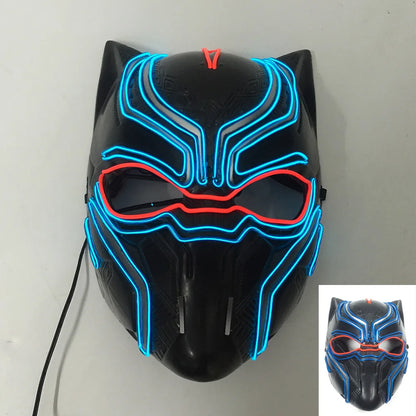 New Arrival Halloween Mask Horror Venom  LED Luminous Mask Cosplay Costume Makeup Prom Party