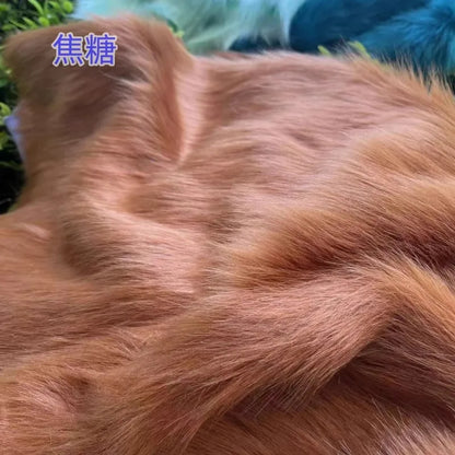 Wholsale Imitation Fox Plush Fur,cloth Counter Carpet Material,faux Fur Fabric,160cm*50cm/Pcs