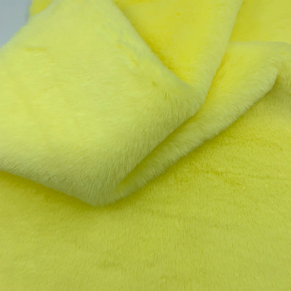 Sewbato 10mm 100% Polyester Faux Fur Fabric 50x50cm Environmentally Friendly Soft Minky Fabric Plush Toy/Clothing Plush Fabric