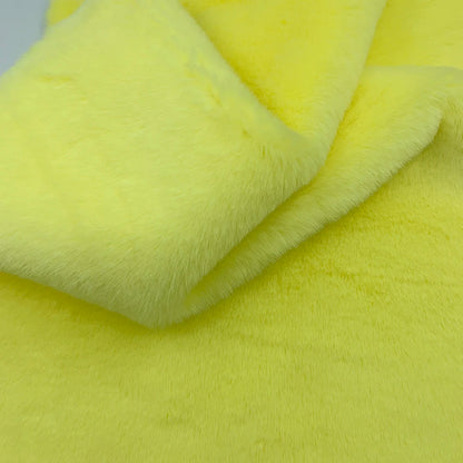 Sewbato 10mm 100% Polyester Faux Fur Fabric 50x50cm Environmentally Friendly Soft Minky Fabric Plush Toy/Clothing Plush Fabric