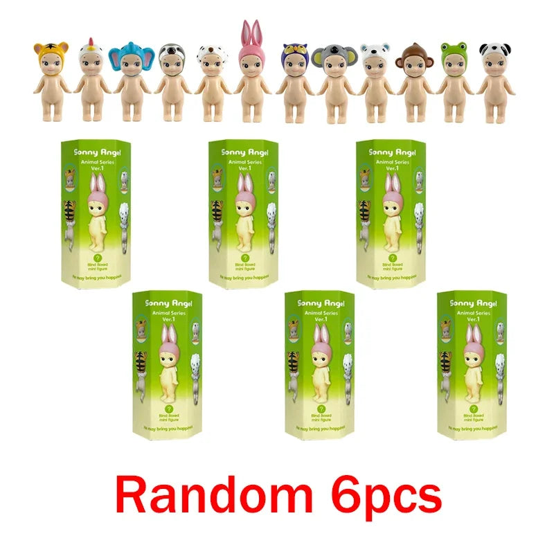 Sonny Angel Blind Box Animal Angel Series Anime Character Mini Doll Toy Cute Decoration Kids Surprise Birthday New Year Gifts
