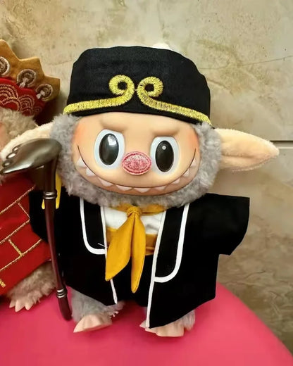17cm Doll Clothes for Labubu Cosplay Journey to West Character Costumes Tang Monk Porky Pig Monkey King Clothes Doll Accessories