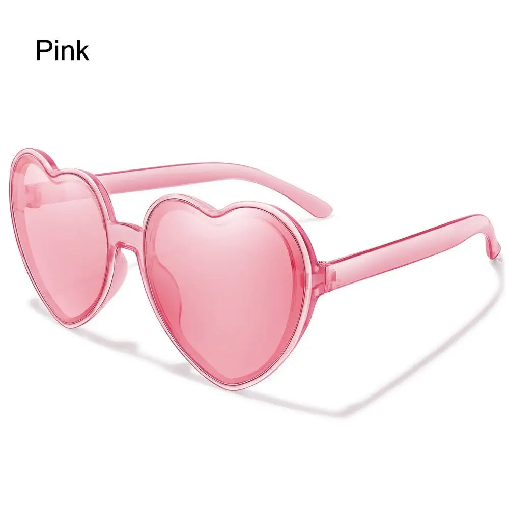 Summer Heart Sunglasses Trendy Heart Shaped Sun Glasses for Women Party Halloween Cosplay Glasses UV400 Protection Eyewear