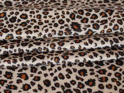 Fashion Printed Short Plush Fabric by Meter for Skirts Pillowcases Sewing Thin Leopard Pattern Faux Fur Cloth Soft Skin-Friendly
