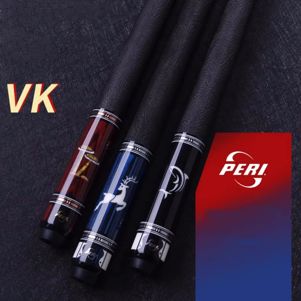 PERI VK Series Billiard Pool Cue Stick 12.5mm Set-Deer/Mashroom/Dolphin PERI VK Series Billiard Pool Cue Stick 12.5mm Set-Deer/