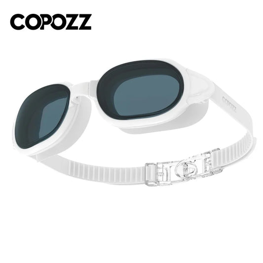 COPOZZ Best Swimming Goggles Men Women Adult Swim Goggle Professional Anti Fog Pool Swimming Glasses Eyewear -1.5 to -7