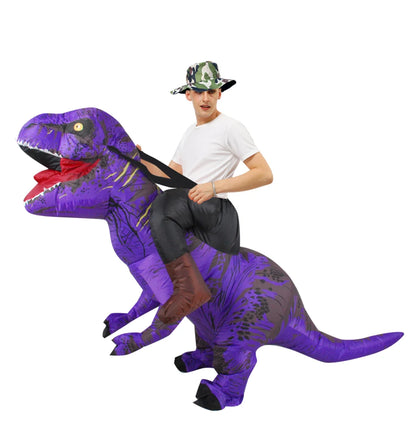 Adult Kids T-Rex Dinosaur Inflatable Costumes Purim Halloween Christmas Mascot Anime Party Cosplay Costume Dress Fancy Suits