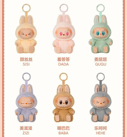 Genuine Popmart Labubu Exciting Macarons Vinyl Series Blind Box Sit Anime Kawaii Figure Room Decoration Customized Toy Kid  Gift
