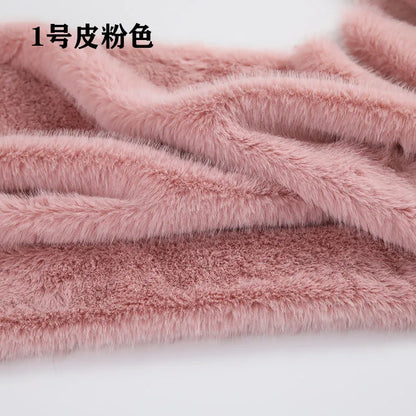 40Colours 2cm Imitation Mink Plush Fur Fabric Doll Manual DIY Counter Scarf Cuddle Doll Faux Fur Fabric 50*50