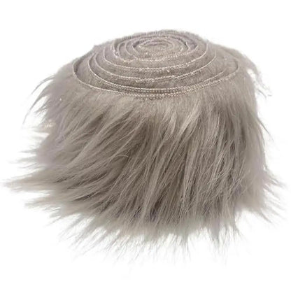 1.5M Faux Fur Ribbon Tape DIY Apparel Sewing Fluffy Trim Trimming Fabric Sewing Plush Fur Stripe Home Christmas Decoration