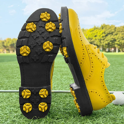Men Golf Shoes Non Slip Couple Golfers Shoes Comfortable Outdoor Waterproof Sneakers for Golfing