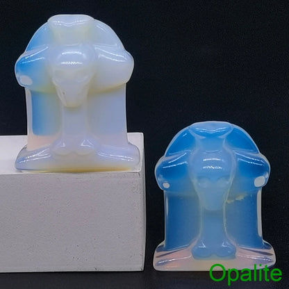 Halloween Foam Tombstone Skull Cross Decoration Natural Stone Crystal Gravestone Carving Reiki Healing Figurine Gemstone Gift