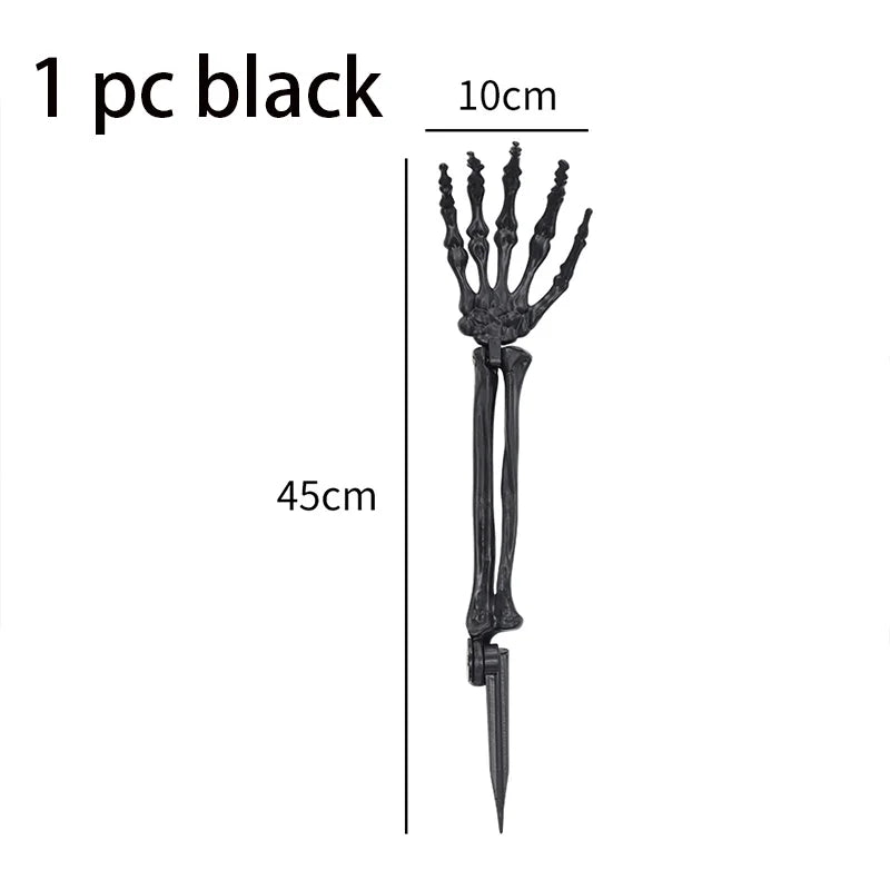 Halloween Decorations Home Decor Skeleton Head Outdoor Scary Props Realistic Skull & Hands Yard Prank Festivals Party Supplies