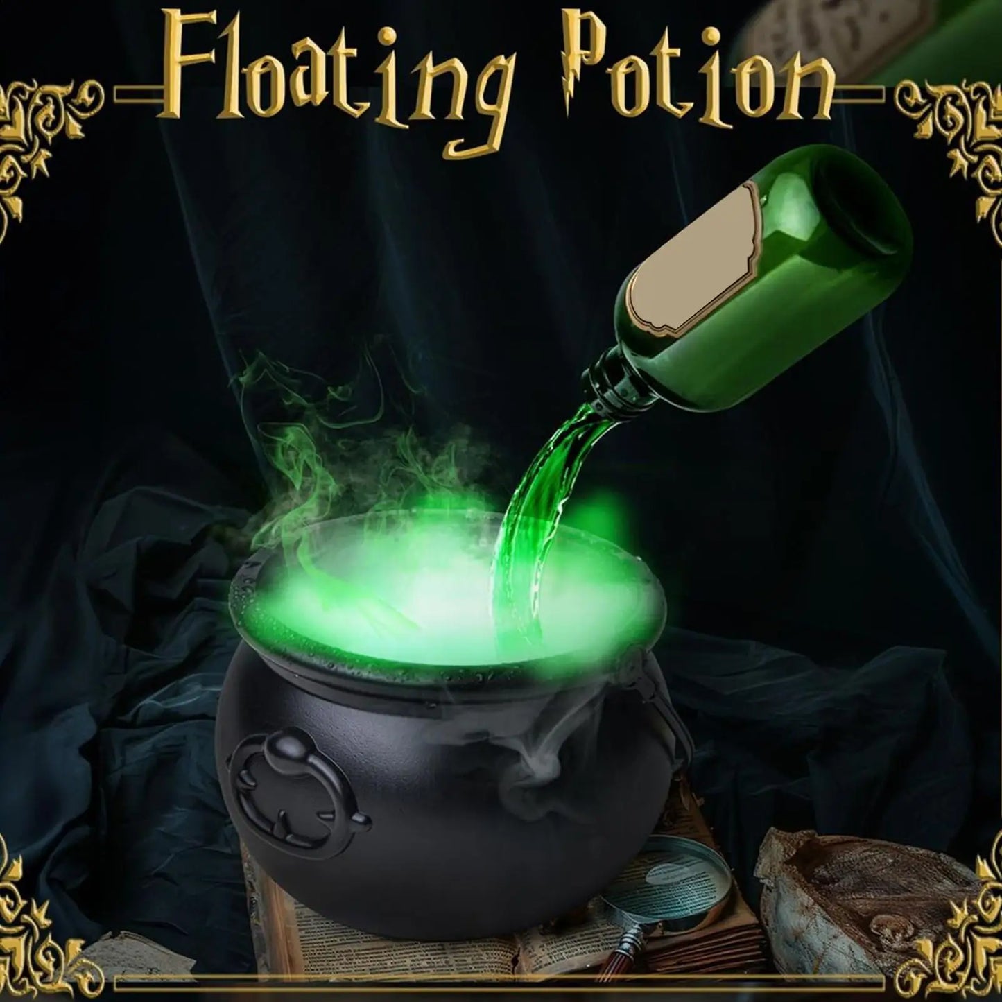 Witches Cauldron Witch Cauldron Diffuser Halloween Decor Bubbling Pot Haunted House Props Spooky Holiday Supplies Party Decor