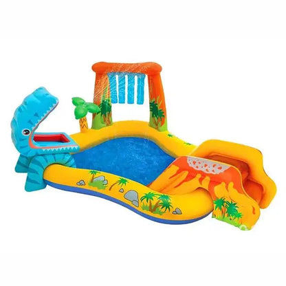 Swimming Children's Inflatable Big Pool Floats Slide Dinosaur Castle Pools Summer Play Piscina Water Toys Games Kids for Baby