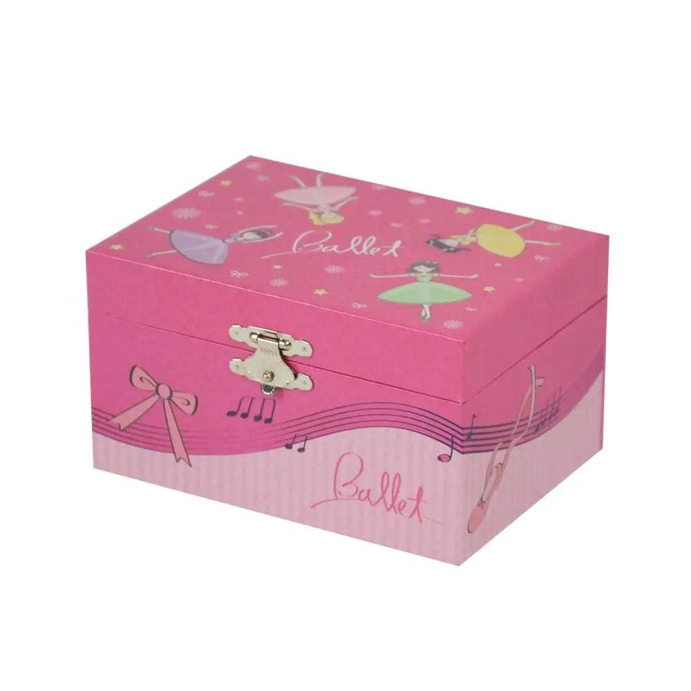 Rotating Girl Music Box Musical Jewelry Box With Mirror and Drawer Wooden Ballerina Music Box Christmas Birthday Gift for Girls