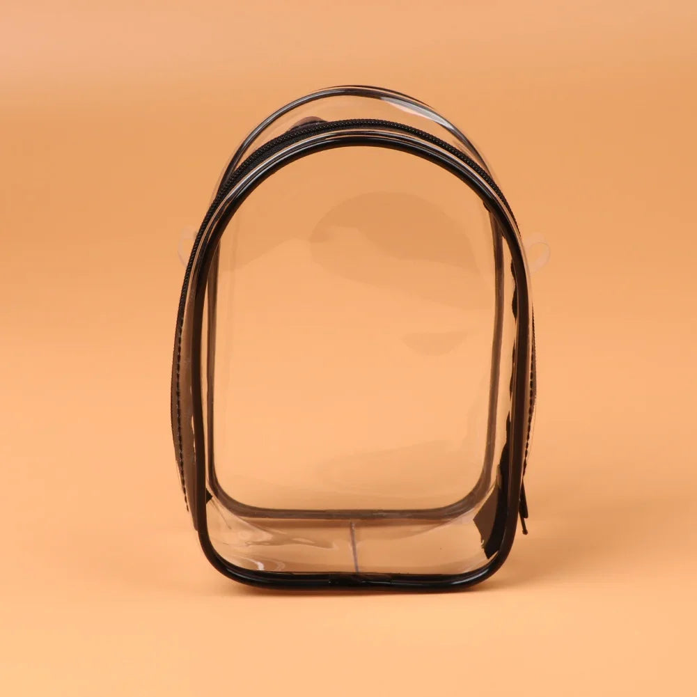For 15cm Labubu V2 Sitting Party Cotton Doll Crossbody Pain Bag Pvc Storage Bag Hairball Dolls Display Bag (No Dolls)