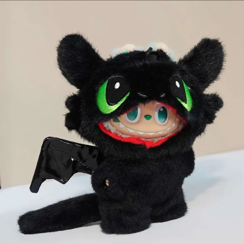 Toothless Outfit Only for 17cm 1st/2nd/3rd Gen Labubu Doll, Anime Vinyl Figure Clothes Cute Collectible Gift