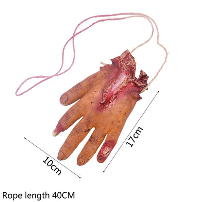 Halloween Realistic Simulation Bat Fake Bloody Mouse Broken Hand Tricky Prop Halloween Party Decoration Haunted House Decor