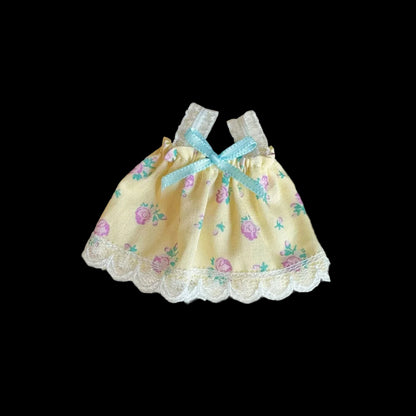 For Labubu 4.0 the Monsters Pin for Love Series Doll Clothes Mini Floral Skirt Dress for Mini Labubu Doll Clothes Accessories
