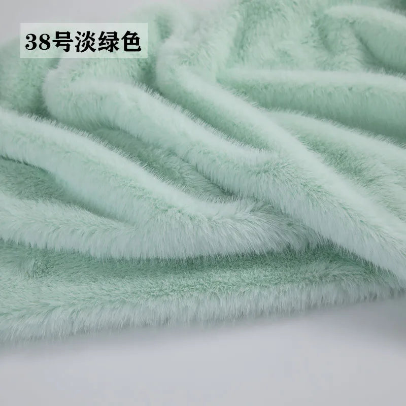 40Colours 2cm Imitation Mink Plush Fur Fabric Doll Manual DIY Counter Scarf Cuddle Doll Faux Fur Fabric 50*50