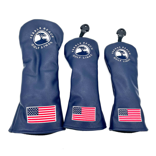 Golf Small Tree Pattern Pu Leather Head Cover Driver Head Covers Fairway Wood Head Covers Hybrid Head Covers Putter Cover