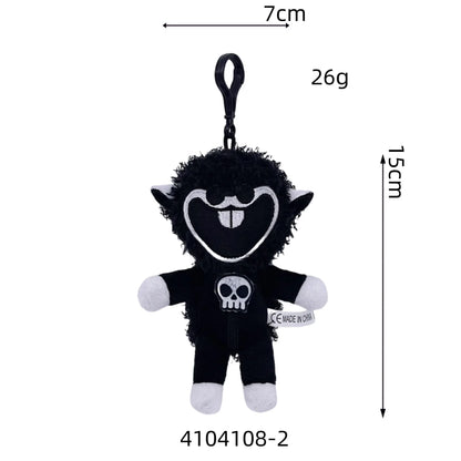 15CM Nightmare Critters Plush Toy Keychain Nightmare Lamb Fluffty Toy Game Role Stuffed Pendant Doll Toy Christmas Gift for Kids