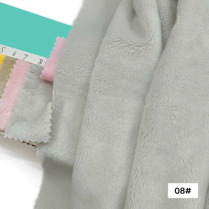 Plush Fabric 5mm Pile Length 100 Polyester 100 Colors Can Be Choose Hair Material for Popular Cotton Dolls DIY Handmade Fabric