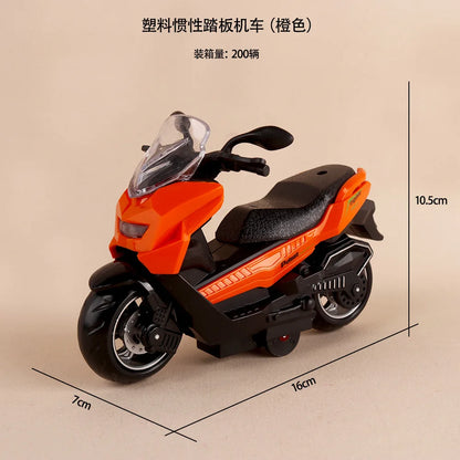 For 17cm Labubu Doll Black Leather Jacket & Inertia Bike Set Cool Biker Outfit Ropa Labubu Doll Accessory