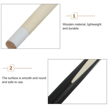 NEW Pool Cue Short Pole Pool Cue Kids Wood Billiard Cue Stick Childs Mini Cue Stick Short Kids Pool Cue 48cm Sticks 2024