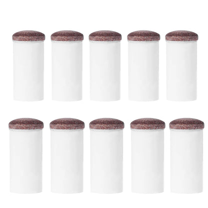 5pcs Slip-On Pool Cue Tips Plastic Snooker Cue Ferrule Billiard Accessories 11mm/13mm