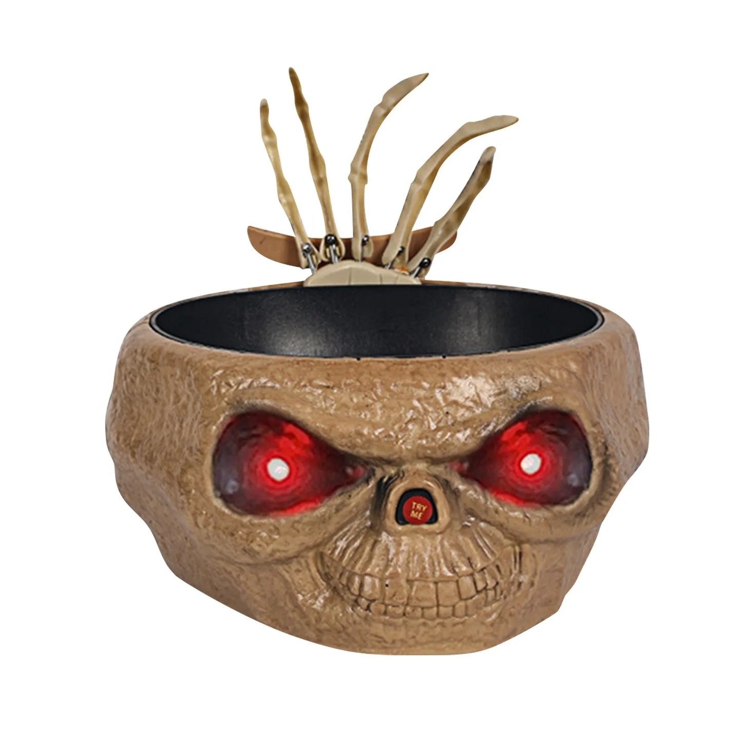 Scary Halloween Decorations Skull Pumpkin Bowl Pumpkin Candy Bowl Holder Deep Dish for Haunted House Decor Halloween Horror