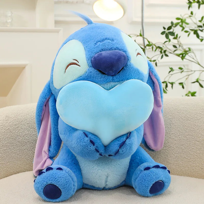 30cm Blue Pink Love Stitch Plush Toys Cartoon Lilo Stitch Doll Angel Plush Toy Cute Anime Soft Stuffed Children's Birthday Gift