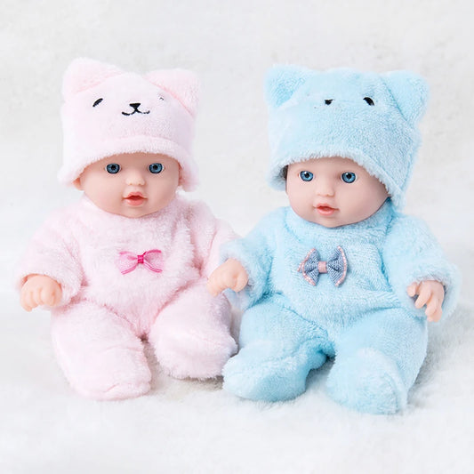 Simulated Baby Doll Cute Bear Plush Clothes 20CM Reborn Doll Girl Gift
