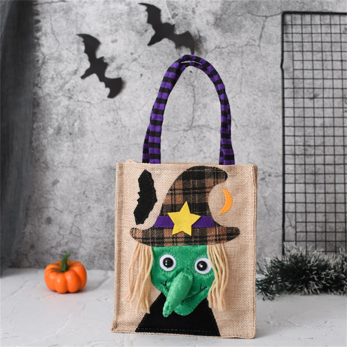 New Halloween Gift Non-Woven Handbag Candy Bag Ghost Festival Pumpkin Bag Decoration Props Gift Bag