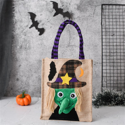 New Halloween Gift Non-Woven Handbag Candy Bag Ghost Festival Pumpkin Bag Decoration Props Gift Bag