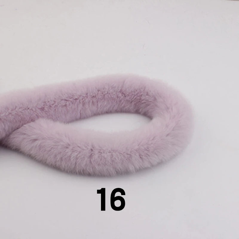 5M Artificial Rabbit Fur Ribbon Tapes Faux Fur Tape Trimming Ribbon Furry Fluffy Tape Garment Edge DIY Sewing Accessories