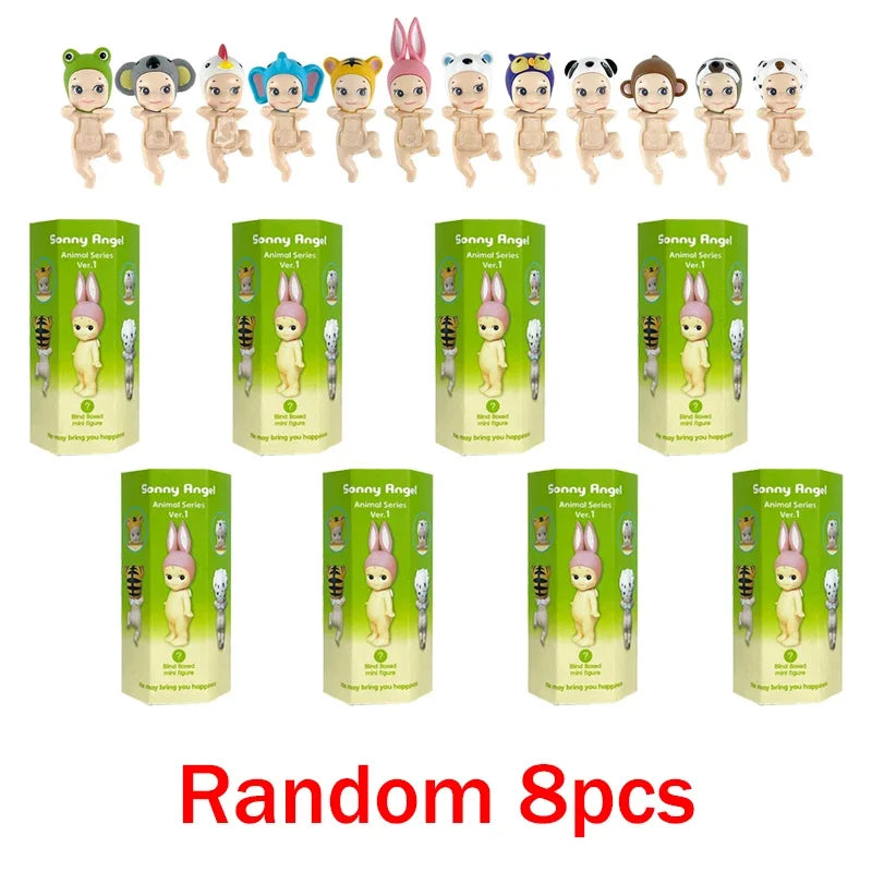 Sonny Angel Blind Box Animal Angel Series Anime Character Mini Doll Toy Cute Decoration Kids Surprise Birthday New Year Gifts