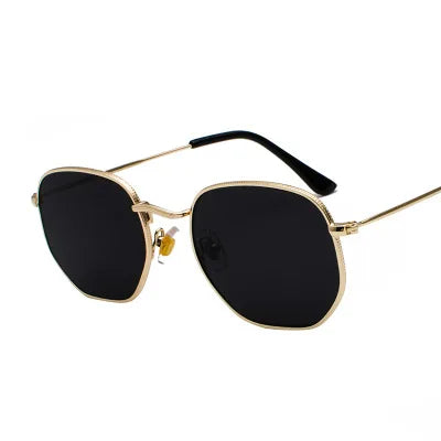 Fashion Hexagon Sunglasses Women Men 2025 Square Metal Frame Designer Sun Glasses for Driving Sunglass UV400 Protection Outdoor