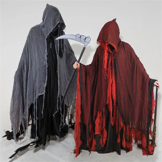 Halloween Rag Cape Red Cape Death Cosplay Costume Weapon Party Dress Up Halloween Props